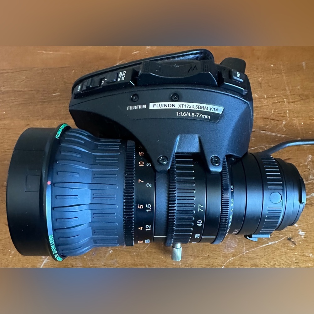 Fujinon XT 17x4.5BRM-K14/ 1:1.6/4.5-77mm HD ENG Servo Grip TV Video Zoom Lens